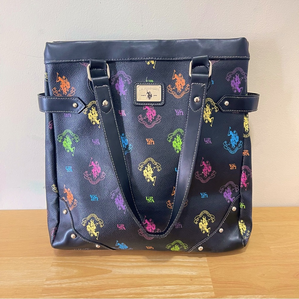 US Polo Assn Black Logo Purse Shoulder Bag Casual Bag